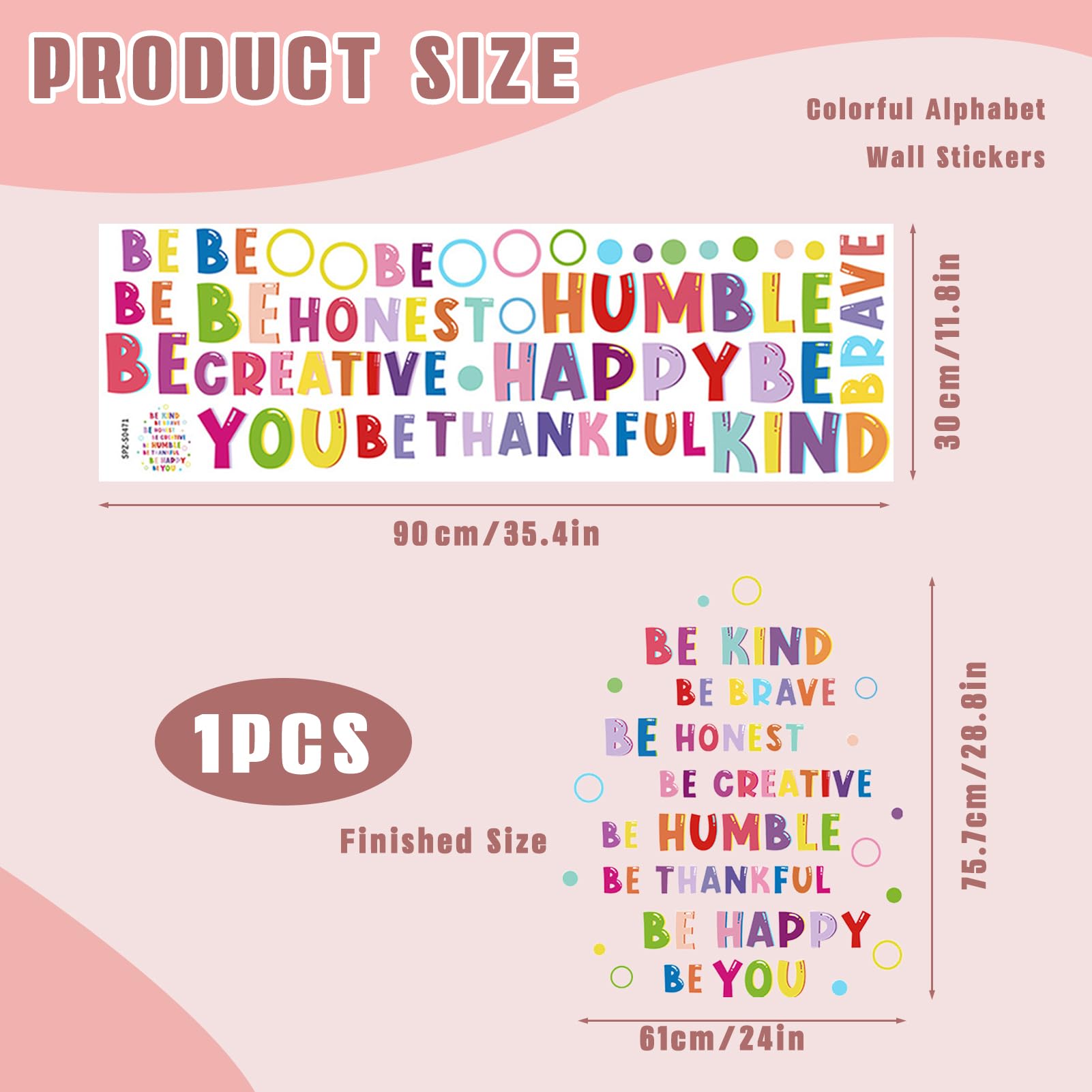 Colorful Inspirational Wall Decal - Image 2