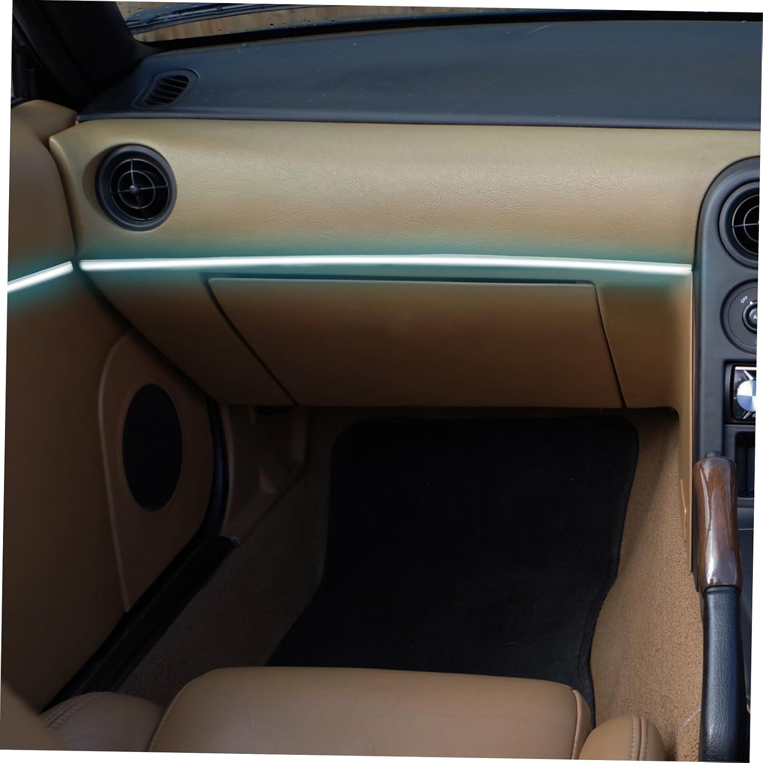 Car Ambient Lighting Kit 64 Colors USB Neon Light Strip for Interior Sound-Activated Mood Lamp for Cars and Trucks for Men