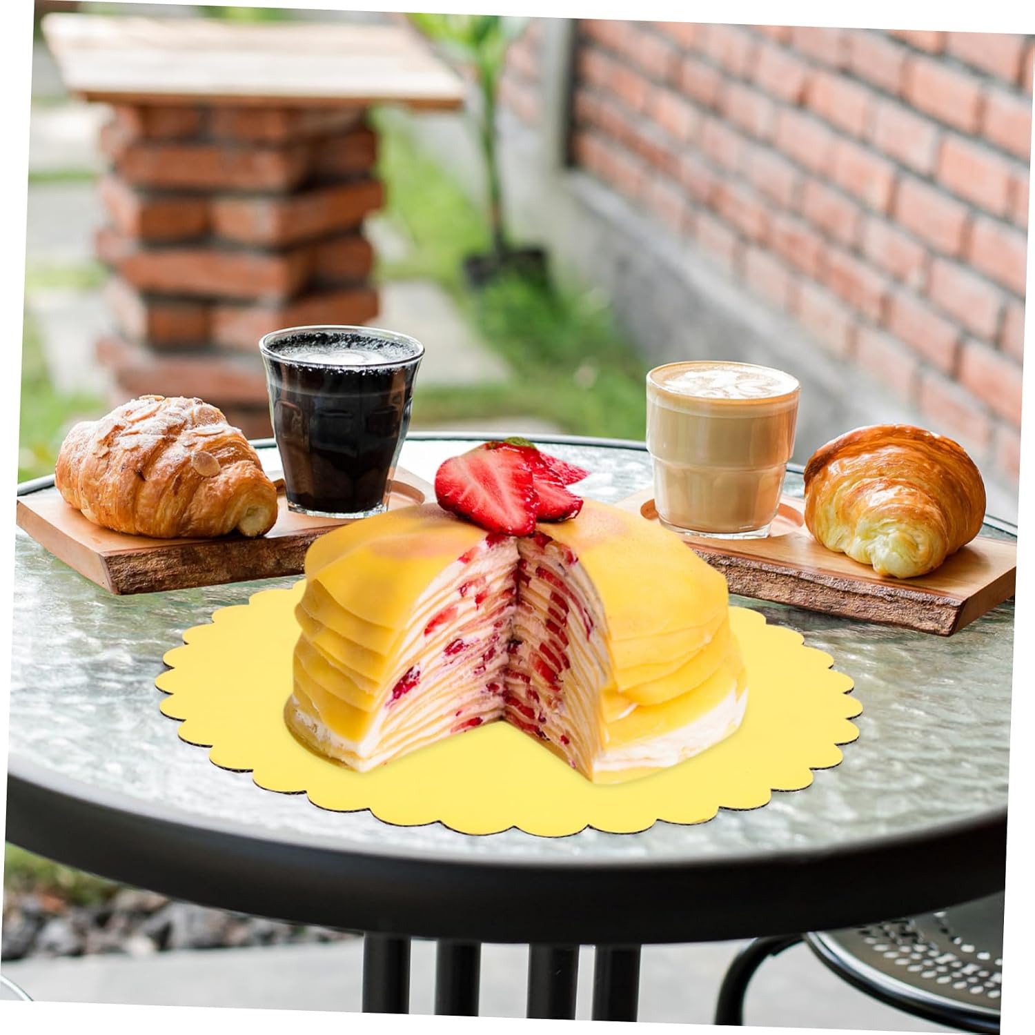 30pcs Round Cake Boards Cake Display Base for Weddings Birthdays Parties Sturdy Greaseproof Food Grade Cardboard and Presentation