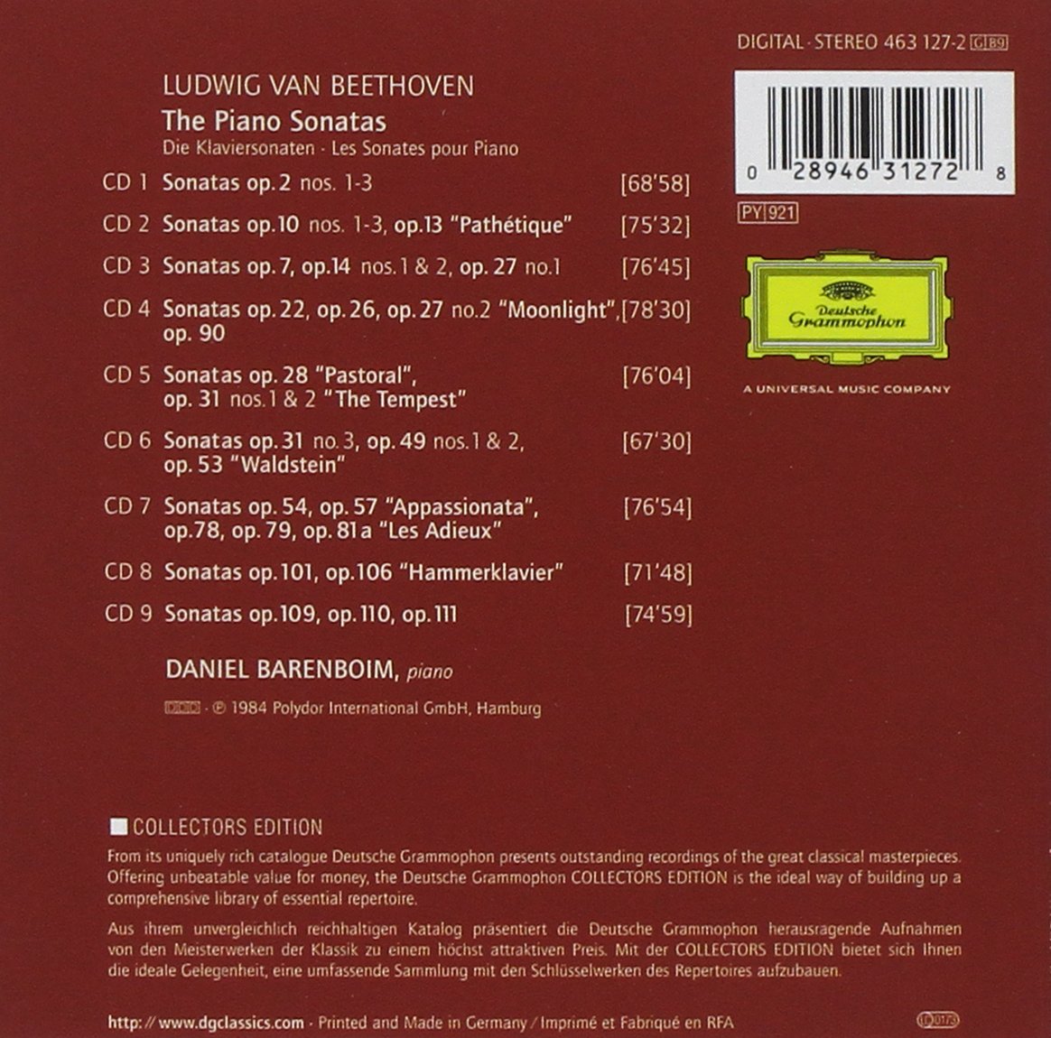Beethoven: Piano Sonatas (Box Set)