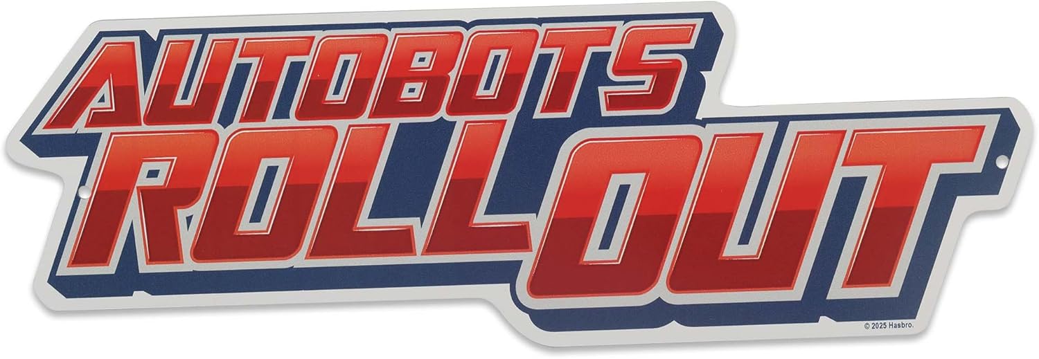 Open Road Brands Hasbro Transformers Optimus Prime Grid Silver Metal Wall Decor - Fun Optimus Prime Sign for Home
