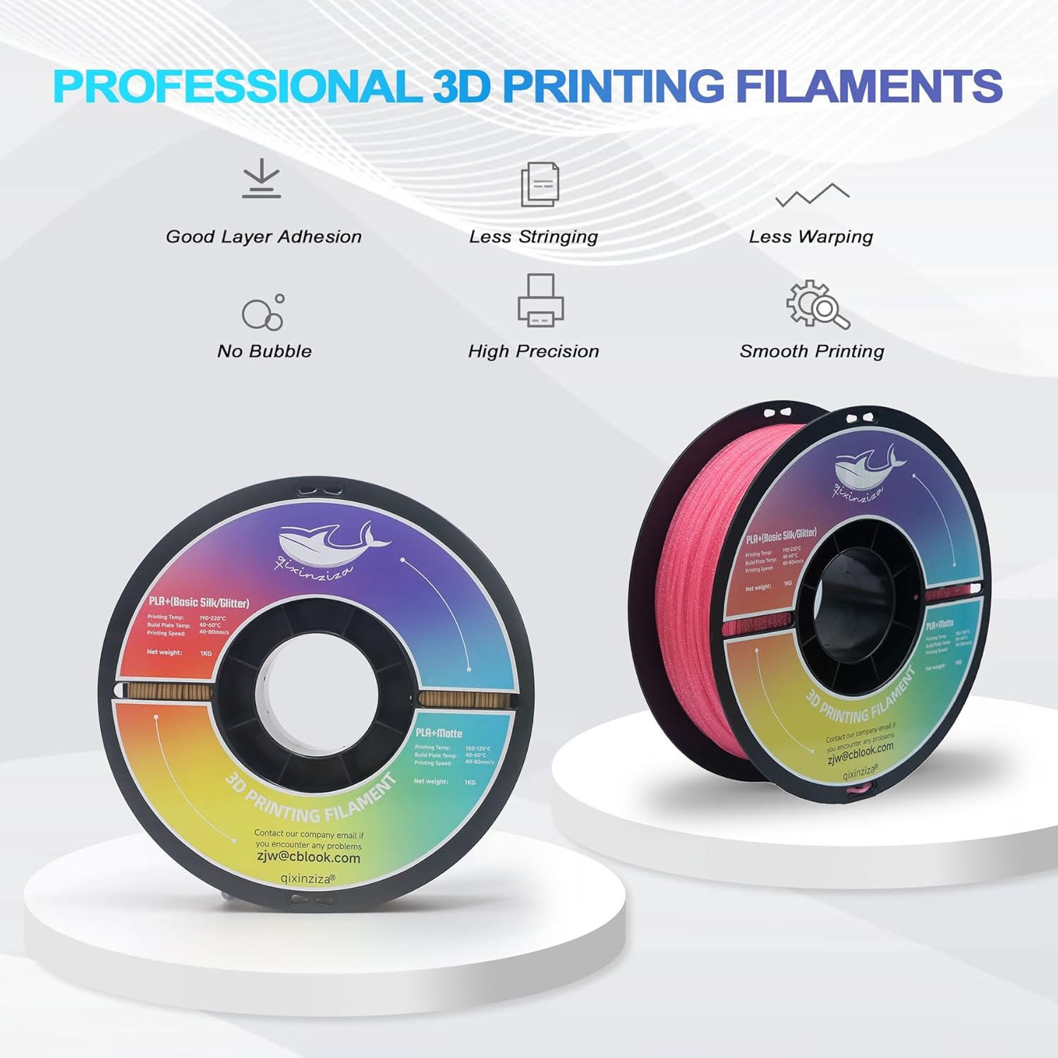 Galaxy PLA Filament 1.75mm Black, 3D Printer Filament Dimensional Accuracy +/- 0.02 mm, Fit Most FDM 3D Printers, 1kg Spool (2.2lbs) - Image 4