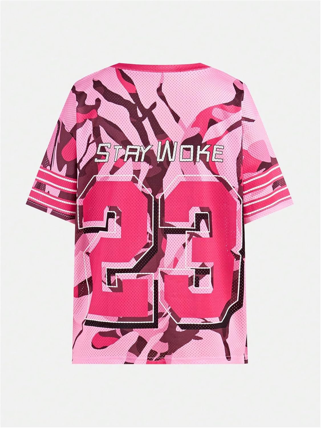 Girl's 2 Piece Summer Outfits Number Graphic Y2k Football Jersey Shirts and Cargo Pants Baggy Set - Image 3