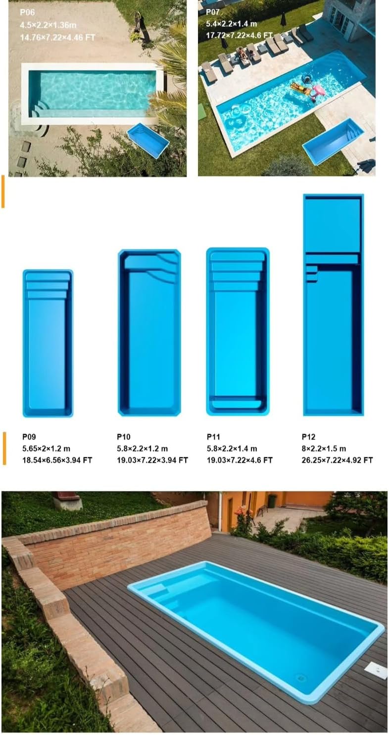 Outdoor Family Home Deep Small Inground Swimming Pools Above Ground Pools for backyards, Gardens, patios and Outdoor Summer Activities