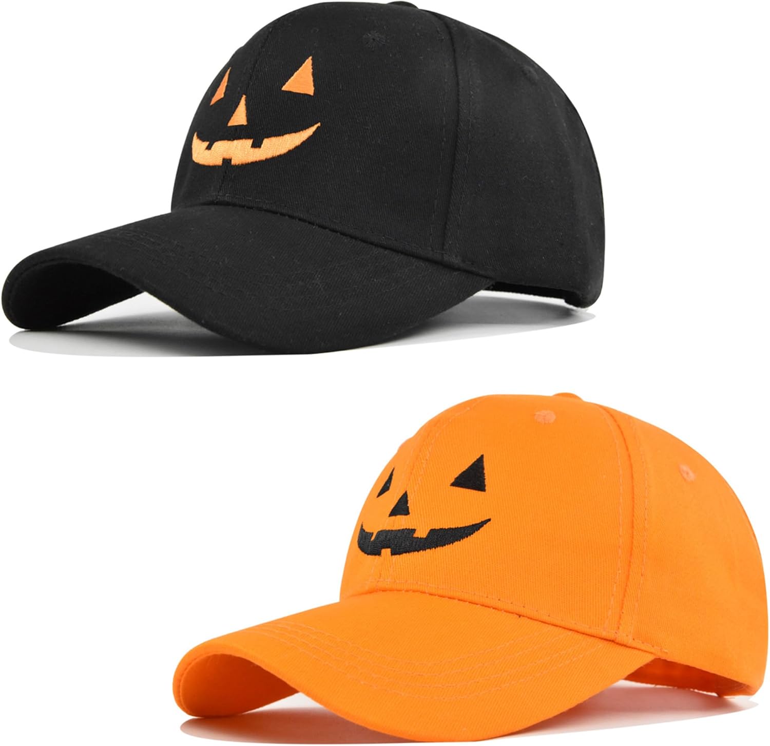 Halloween Hat Black and Yelloween Baseball Caps