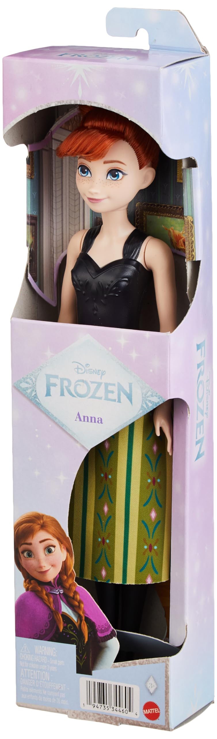 Disney Frozen Anna Fashion Doll with Brushable Hair to Style, Posable Toy in Signature Look Inspired Frozen Movie-image-13