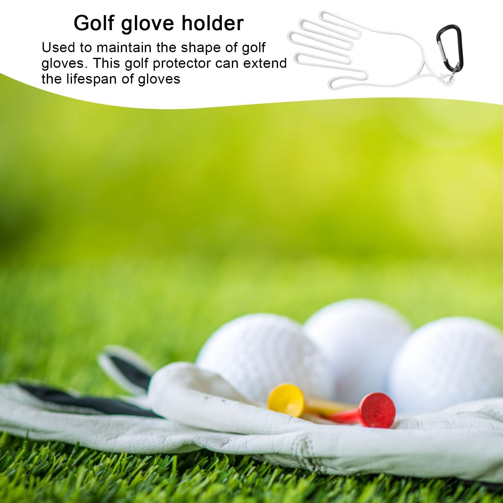 Golf Gloves Keeper - Sport Gloves Holder - Easy to Hold Glove Drying Stand - Gloves Support Frame for Golfer Accessories, Men, Women and Golfer Gloves Maintenance