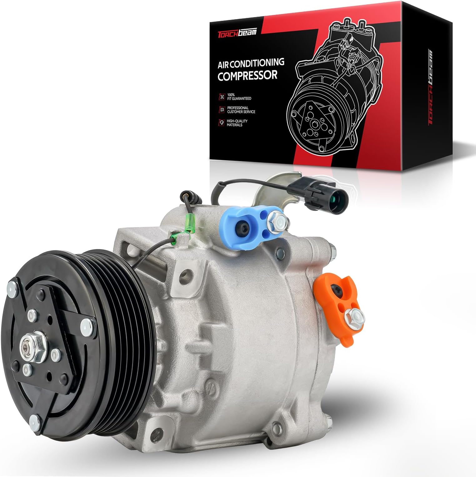 Torchbeam ACコンプレッサー クラッチフィット 三菱アウトランダー/アウトランダースポーツ 2009-2020 2.0L/2.4L、OE:98491