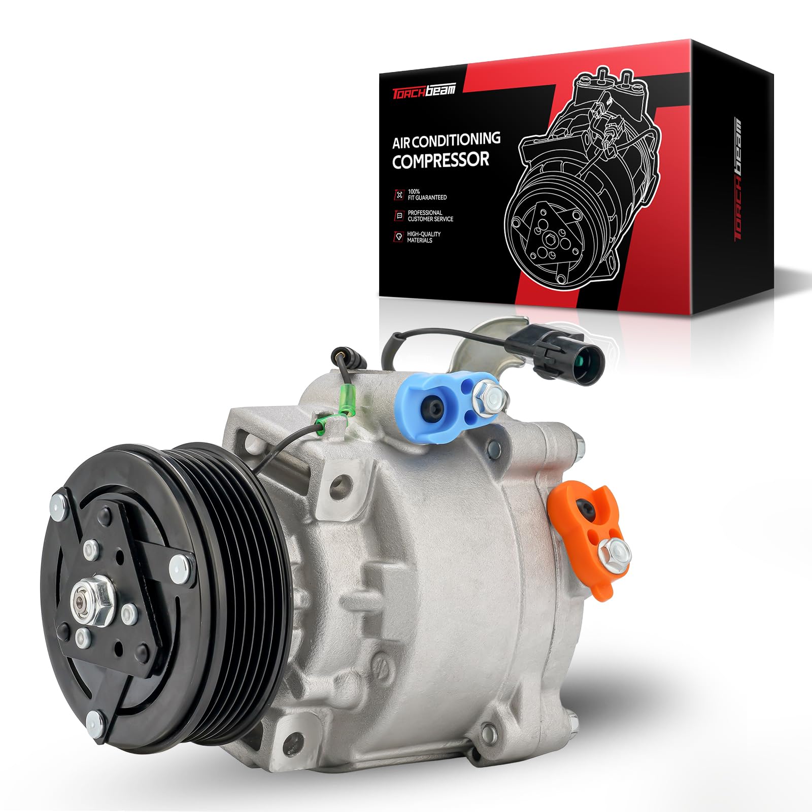 Torchbeam AC Compressor with Clutch for Mitsubishi Lancer 2011 2.0L, Lancer 2009 2011-2015 2.4L, Outlander Sport 2011-2020, Outlander 2009-2020 2.4L, OE:638938, 98491