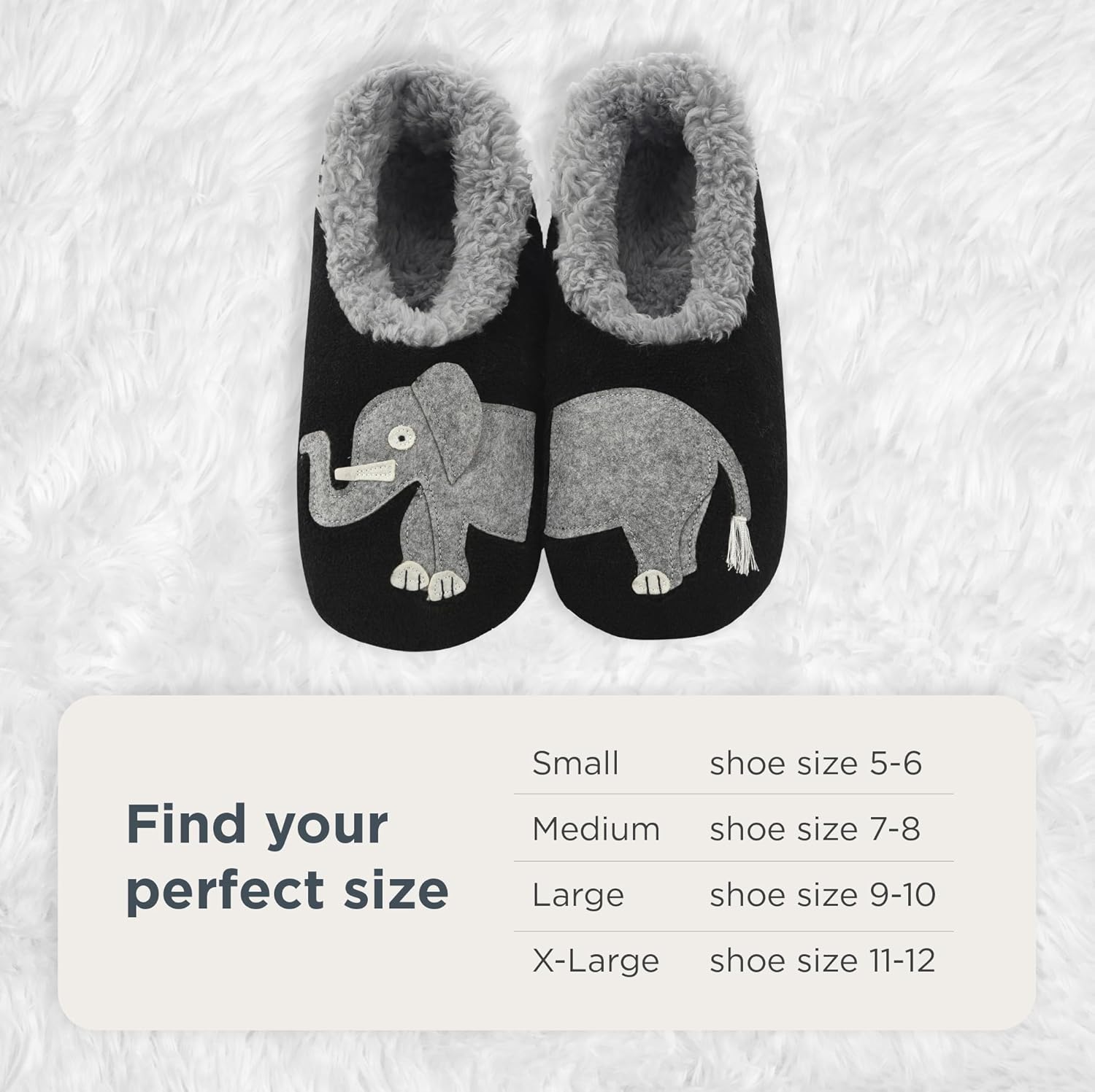 Snoozies Animal Slipper Socks for Women, Funny Animal and Fuzzy Slippers Soft Non-Slip with Sherpa Lining, Cute Slippers - Image 5