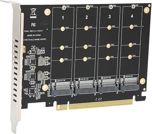 Adaptador de disco duro M.2 NVMe SSD a PCIE X16 M, para tarjeta de expansión SSD PCIe M.2, velocidad completa de 4 x 32 Gbps, instalación de PC de