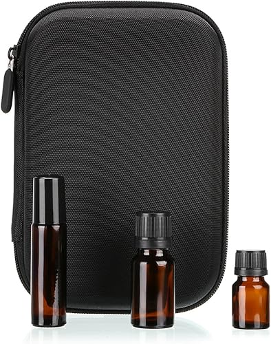 Miniatura 4 de Hipiwe Estuche rígido de transporte de aceites esenciales con capacidad para 12 botellas (puede contener rodillos de 0.2 fl oz, 0.3 fl oz y 0.3 fl