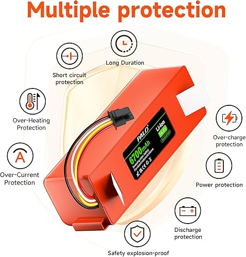 Miniatura 7 de Batería de repuesto de iones de litio para Roborock S4 S5 S8 S7 S6 S50 S55 MaxMaxVMaxV UltraPure, Q5 Q7 MaxMax+Max Plus, E4 E20 E25 E35, C10 T6 T60