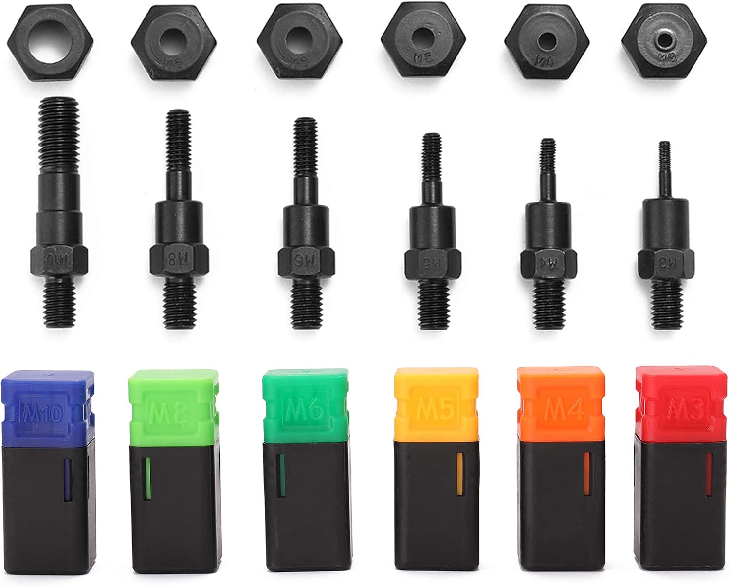 Labor-saving Hand Riveter BT-605 - Ergonomic Riveting Tool with M3-M10 Nut Dies, Compact Design for One-Hand Operation, Durable Manual Rivet Machine for Comfortable Use