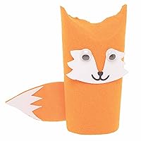 Vista 4 de Baker Ross FE608 - Hojas de fieltro autoadhesivas de otoño, paquete de 24, suministros de manualidades de colores para actividades de manualidades