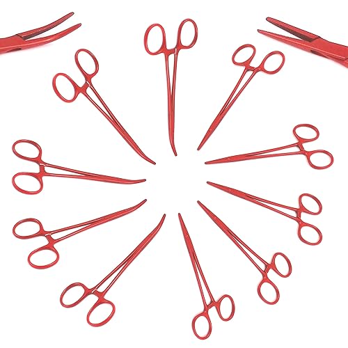 Miniatura 8 de OdontoMed2011 10 pinzas de hemostato con bloqueo de mosquitos surtidos de 5 pulgadas, ideales para todo tipo de pasatiempos y extractor de pelo