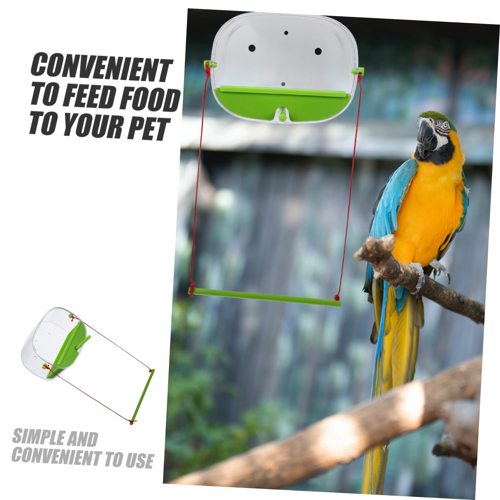 HANABASS 4juegos Alimentador De Pájaros para Ventana con Ventosas Comedero Transparente y Práctico para Periquitos y Canarios Observación De Aves para Familias