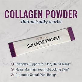 Live Conscious Collagen Peptides Powder Unflavored Packets - Hydrolyzed Collagen Powder - Hair, Skin, Nail, & Joint Support - Type I & III Grass-Fed Collagen Supplements for Women and Men - Pack of 20