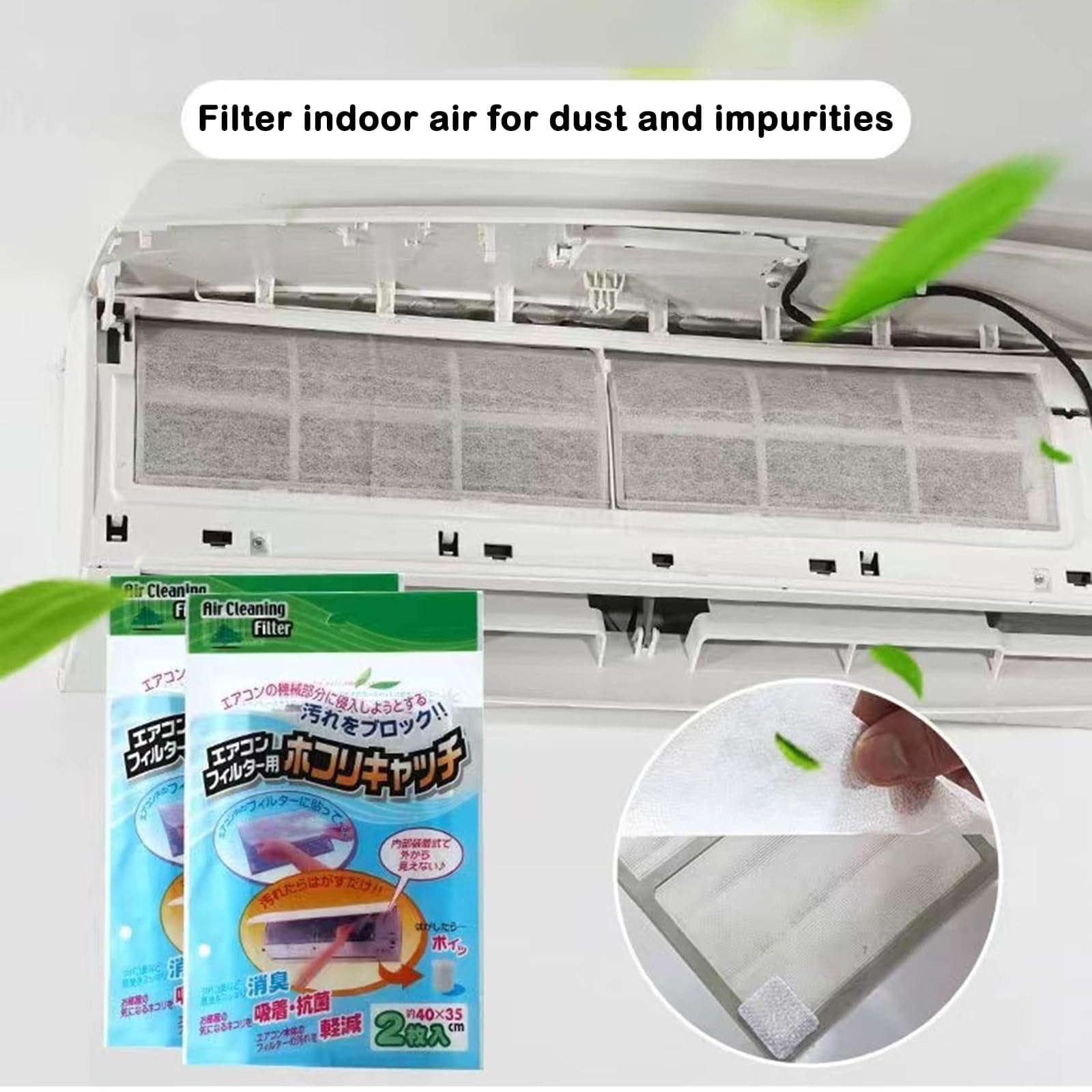 7 Pack AC Filter for Split AC, Purifying Cotton Mesh, Enhanced Air Quality for Home and Office, Fits Mini Wall Mounted Air Conditioner, Durable and Easy to Install(40X35 CM) 1