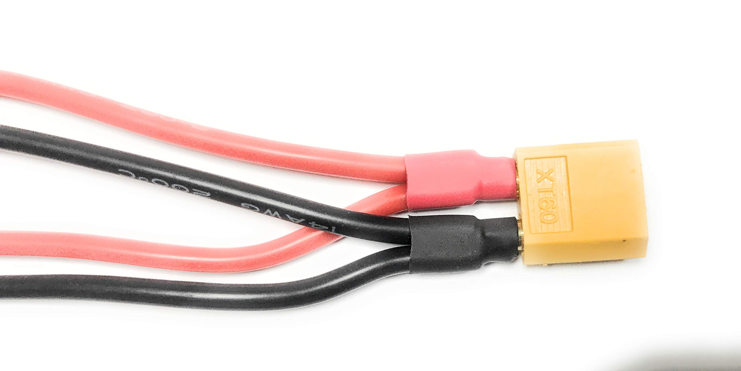 YUNIQUE XT60 Parallel-Adapterkabel, 14AWG – 2 Weiblich Auf 1 Männlich, Für RC Lipo Batterien
