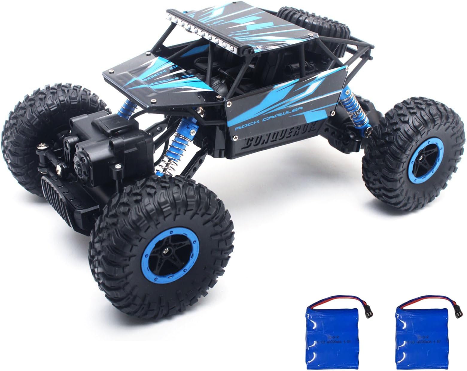 1:18 Rock Crawler 2.4Ghz Remote Control Car 4WD Off Road RC Monster Truck Blue