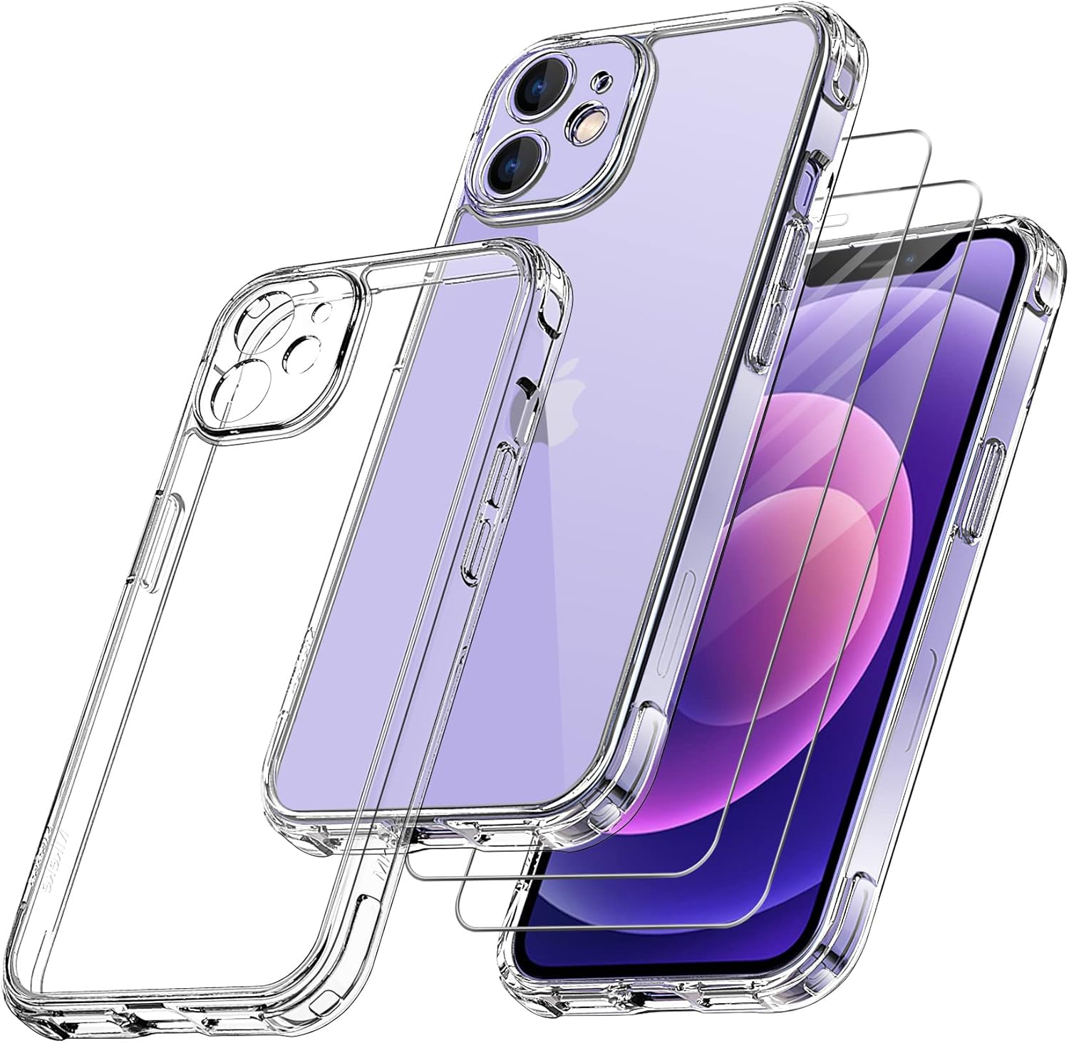 Coque Case&me Pour IPhone 12 Pro - Protection Appareil Photo Amovible - Design Coloré Anti-chocs - Rose Saumon
