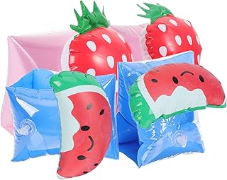 BESPORTBLE 2 Pares De Flutuadores De Braço De Natação Infláveis Faixas De Braço De Natação Para Crianças Flutuadores De Braço Para Adultos Mangas Flutuantes De Desenhos Animados Anéis De