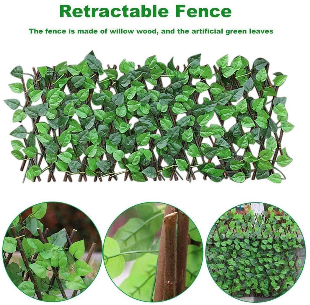 Buy youfenghui Trellis with Artificial Leaves Expandable, Garden