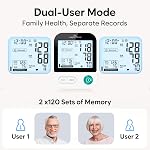 Blood Pressure Monitor for Home Use: Easy@Home Bluetooth BP Cuff with Free MyHeartPal App, Smart Digital Machine for Long-Term Trend Tracking, Large Backlit Display, EBP-20T
