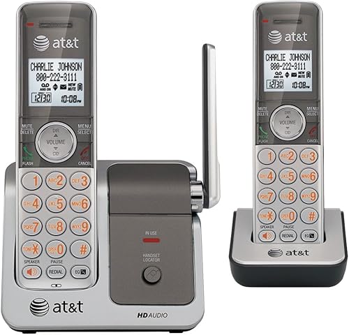 Nuevo-ATT ATTCL81201 DECT 6.0 TELÉFONO INALÁMBRICO DE DOS MANOJOS CON PUSH-TO-TALK ENTRE LOS MANUALES - ATTCL81201
