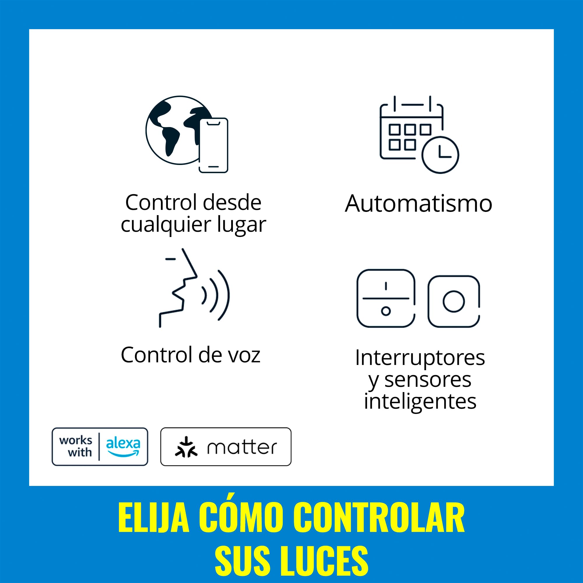 WiZ Foco Inteligente LED de cristal GU10, RGB, equivalente a 50 W, 2200-6500 K, 345 lm, regulable, compatible con Alexa, Google Assistant y Apple Home, 4 ud.