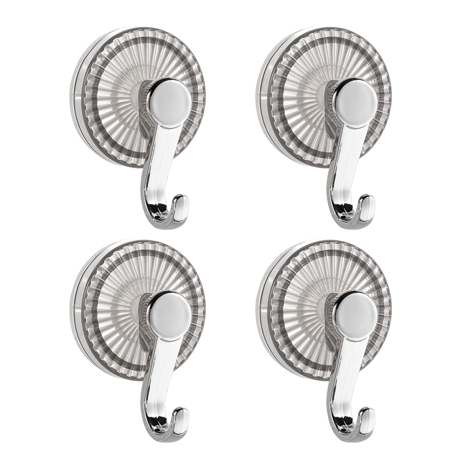 Woedpez Functional Suction Cup Hooks Bathroom Towel Hangers Sturdy Without Drill Installation for Wet Area Home Storage Removable Waterproof Suction Cup Shower Hooks