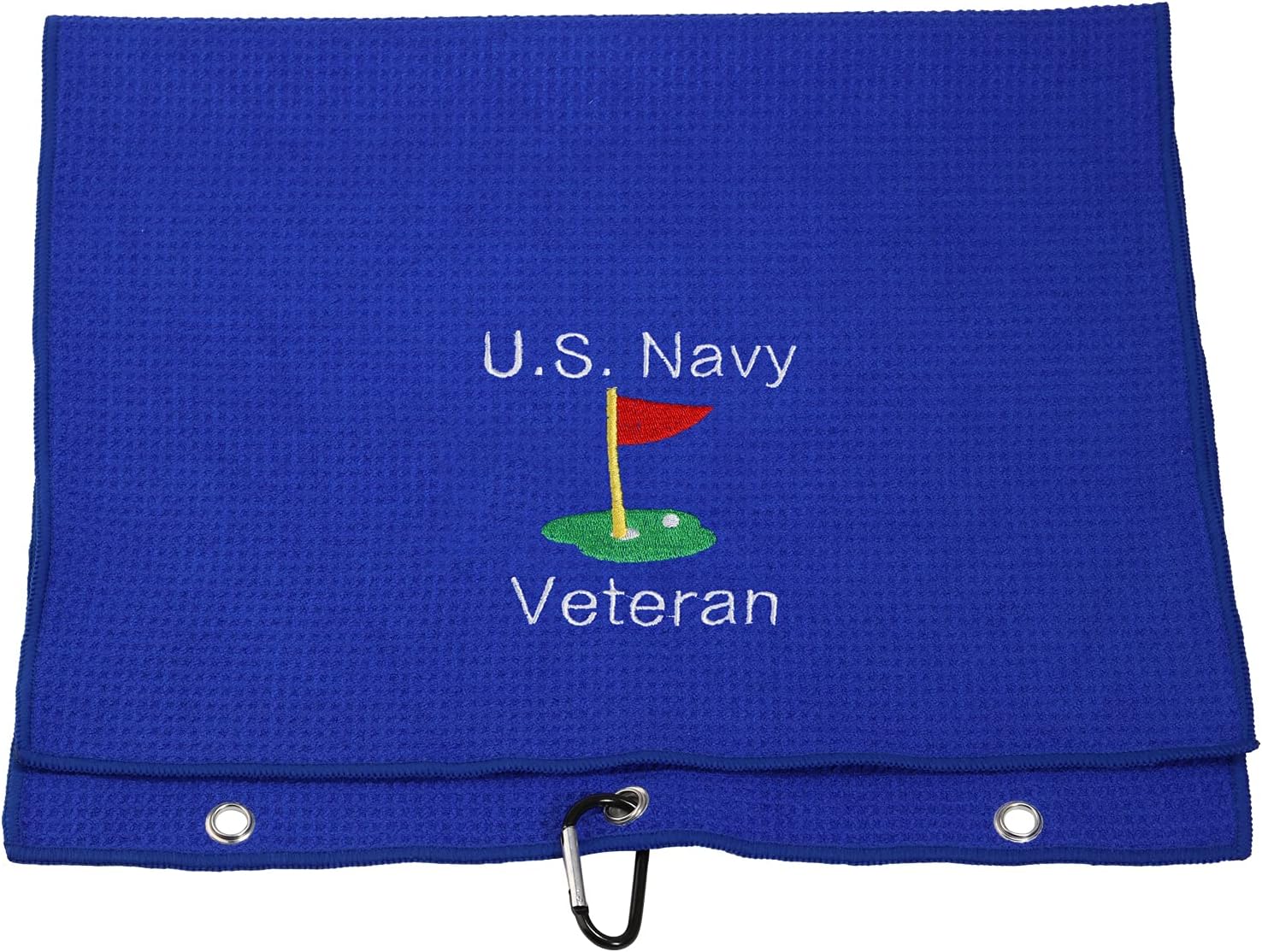 review LEVLO Navy Retirement Gift US Navy Veteran Golf Towels Military Gift for Husband Father Veteran Gift (US Navy Veteran)
