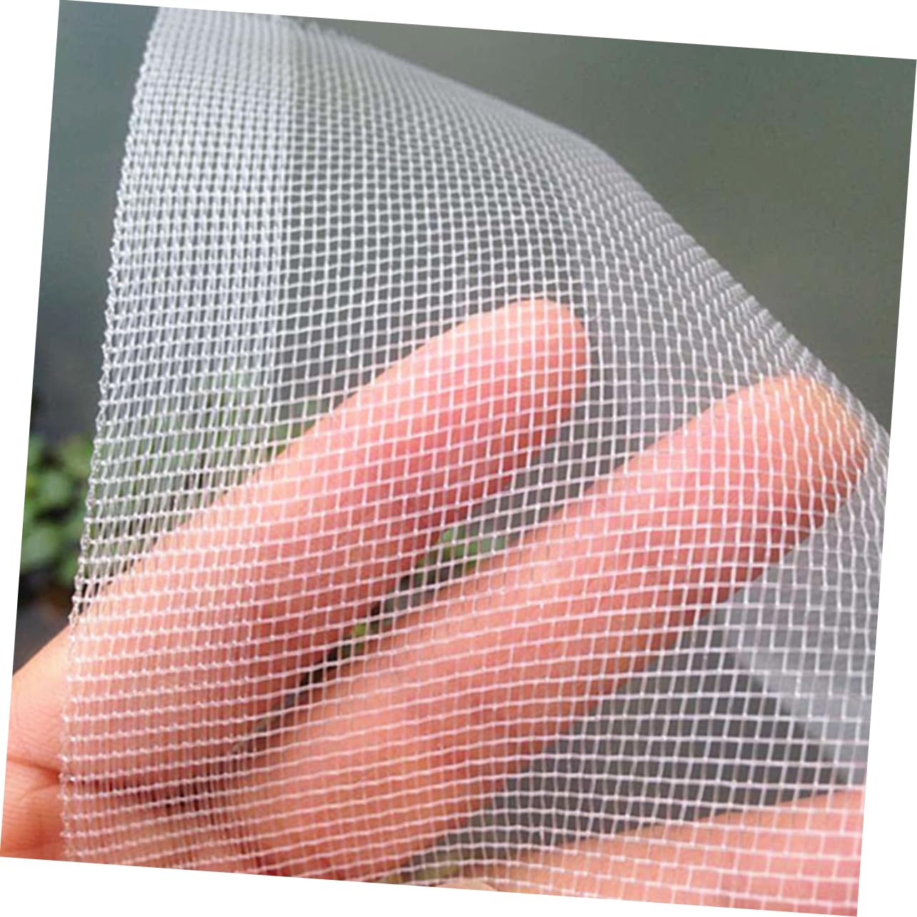 Rete Anti-insetti da Giardino in Nylon, Maglia 40, Bianca, Traspirante e Resistente, per Orto, Frutta e Verdura