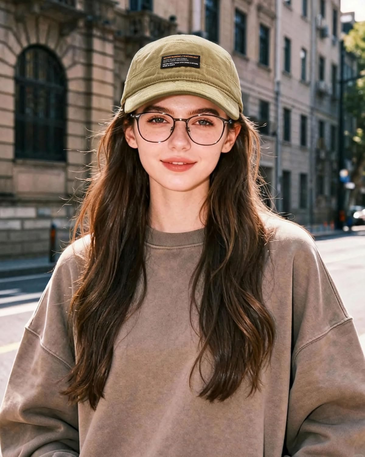 CLAPE Short Brim Baseball Cap 5 Panel Hat Soft Short Bill Trucker Cap Flat Snapback Hats Casual Outdoor Fitted Cap Dad Hats - Image 3