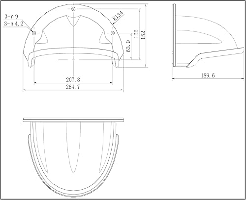 Miniatura 7 de Hikvision Digital Technology DS-1250ZJ Security Camera Accessory and Mounting Bracket for Homes, Protection for Outdoors,