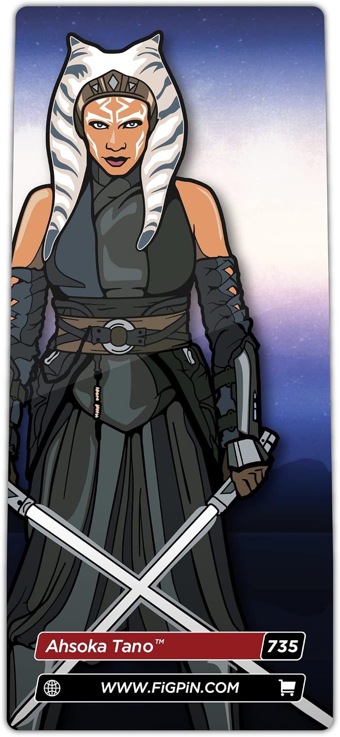 FiGPiN Classic Star Wars The Mandalorian Ahsoka Tano #735, Enamel Pin, Collectible Pin image 3
