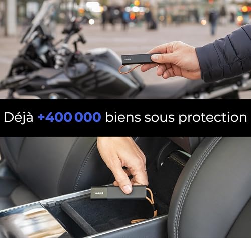 Invoxia GPS Tracker Edition 2026 - Waterproof, Improved GPS Accuracy, USB-C - Network Subscription Included 1 Year - Live Location, Theft & Motion Alarm - Cars, Motorcycles - 9