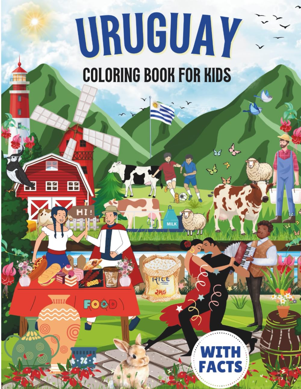 Uruguay Coloring Book for kids with facts