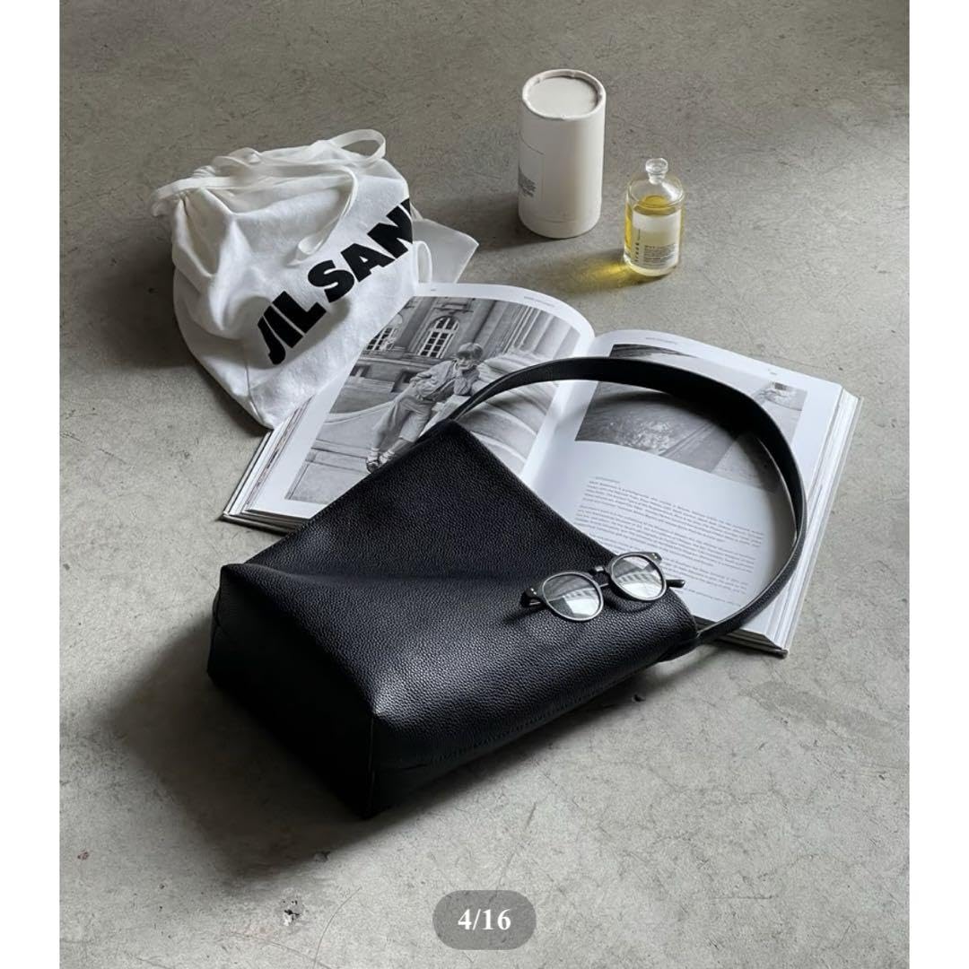Amazon.co.jp: JISTORY ONE HANDLE SHOULDER BAG ブラック : ファッション