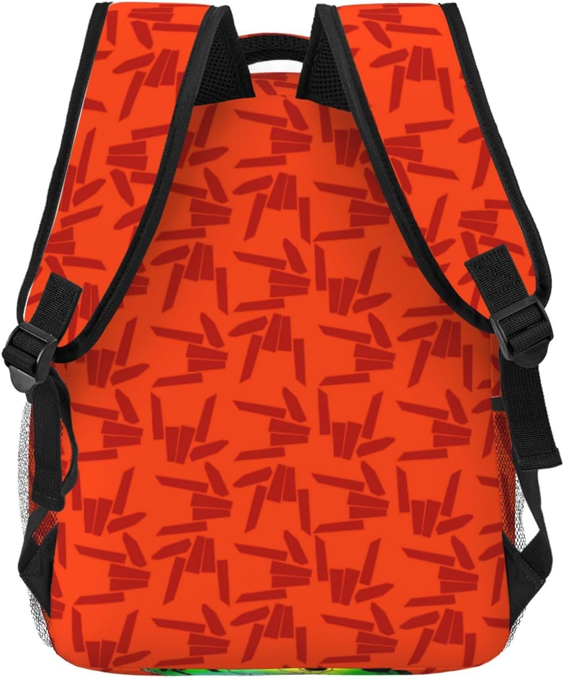 Lightweight Hiking Daypacks Backpack With Full Print, Adjustable Shoulder Straps, Black1