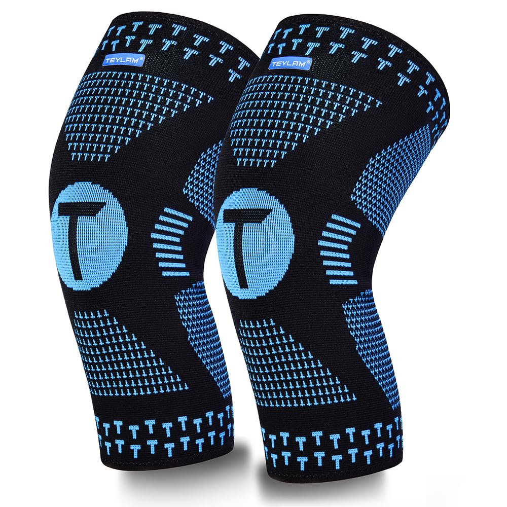 Teylam Kniebandage für Männer/Damen 2er set, Medizinisches Kniebandage für Meniskusriss, Arthritis, ACL, Laufen, Gewichtheben, Kompression bandage knie für Basketball, Volleyball, Sport