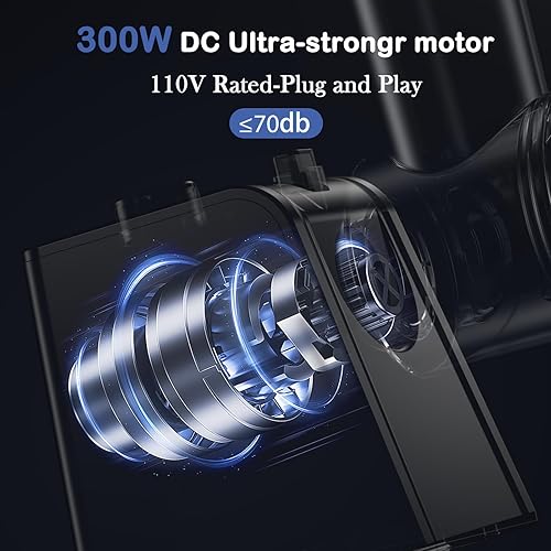 Miniatura 3 de Rallador eléctrico de queso, máquina de ensalada con motor de CC de 300 W, trituradora eléctrica con 5 formas diferentes de cuchillas, cortador