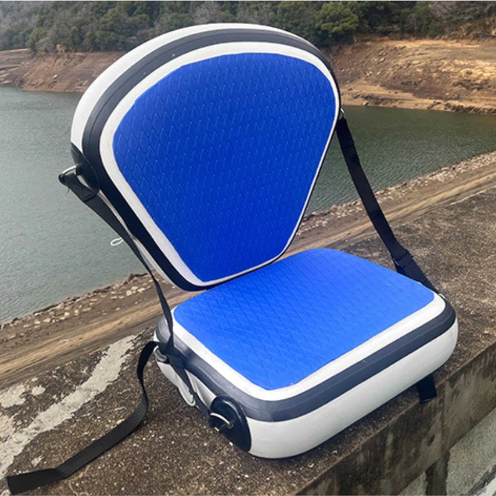 MERIGLARE Siège de Kayak Gonflable, Polyvalent et Facile à Installer, avec Dossier.