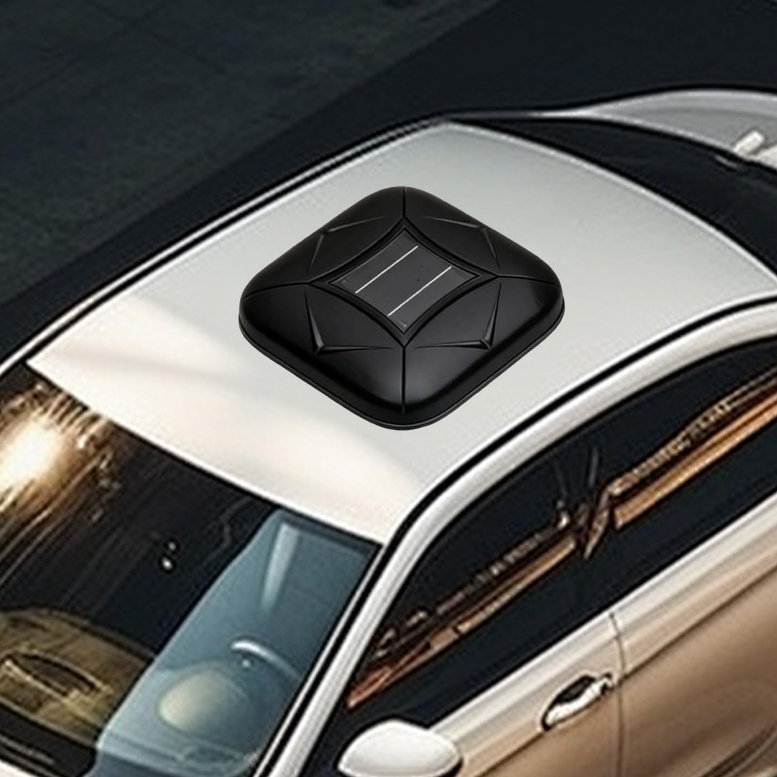 Automatic Retractable Car Cover with Solar Charging/Remote Control – All-Weather Waterproof, Windproof & Snowproof, Anti-Theft Alarm, for SUV Sedan, Outdoor Indoor Use Black-2L