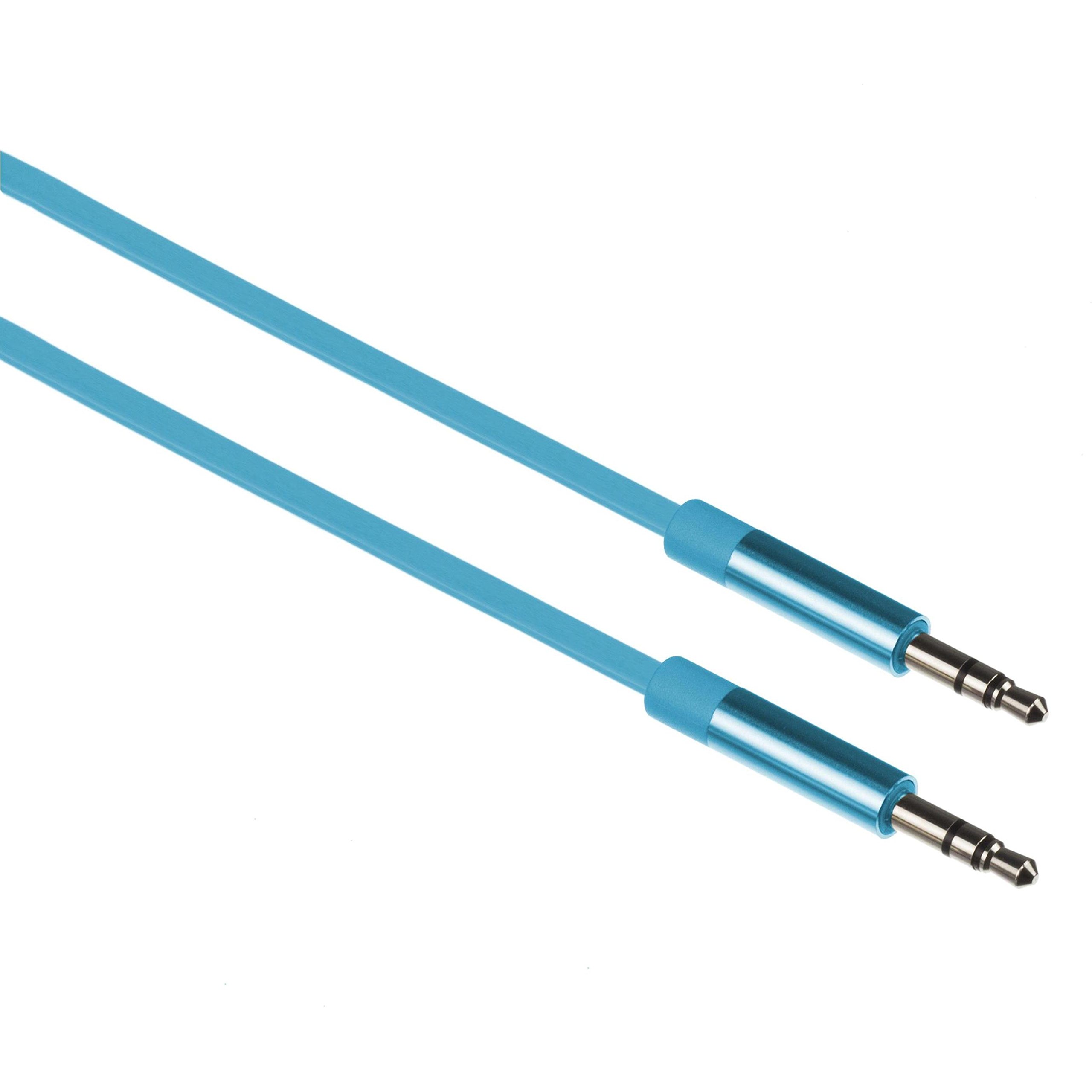 Kit 3.5 mm 1 m Aluminium Aux Audio Cable - Blue