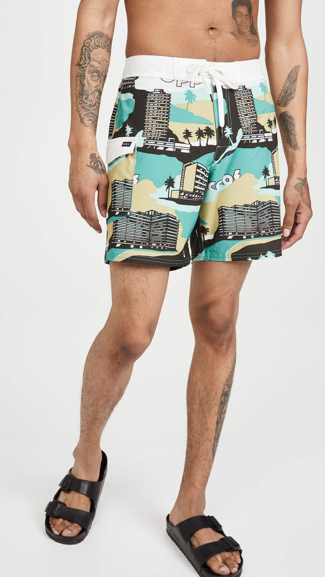 RVCA Men's Standard SPLENDER Trunk, Multicolor, 30