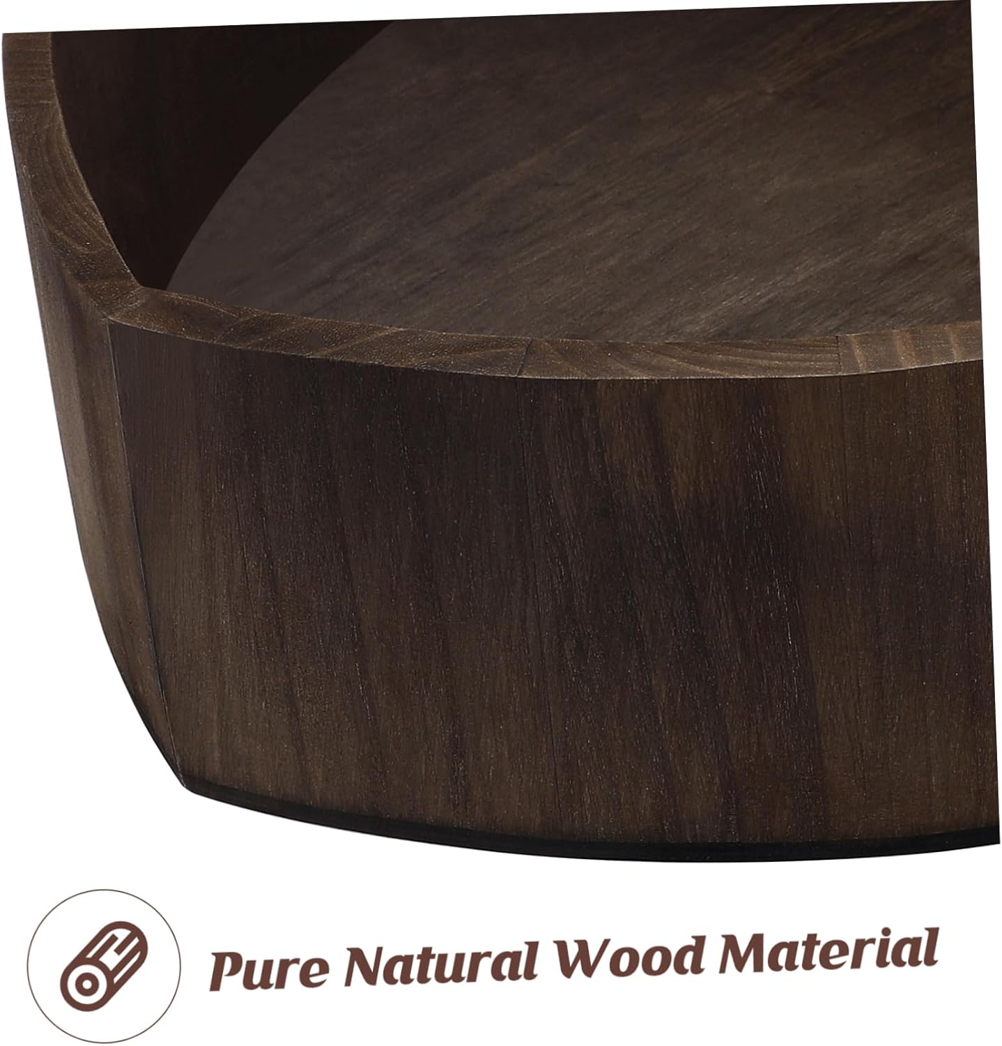 ABOOFAN Heart-shaped Wooden Basin Newborn Photography Prop Cute Basket for Infant Photoshoot