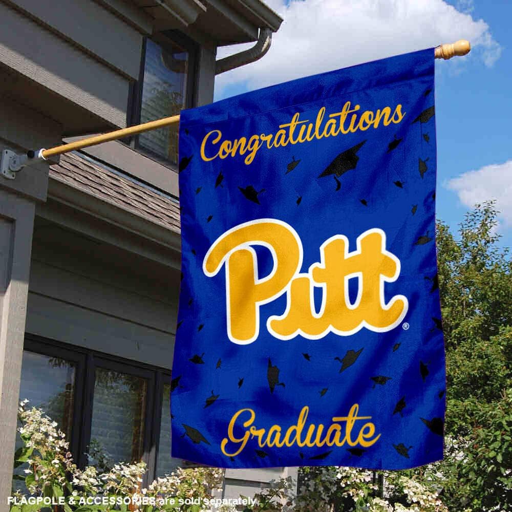 Pittsburgh Panthers Graduation Gift Banner Flag