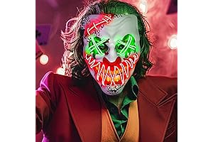 Terrifying LED Purge Clown Mask